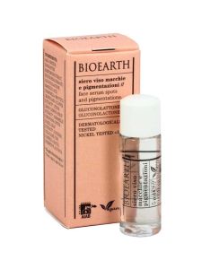 Bioearth Whitening face serum for spots and pigmentation 5ml - Λευκαντικός Ορός Προσώπου με Γλυκολικό οξύ