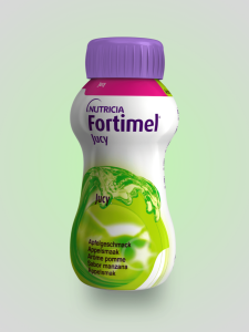 Nutricia Fortimel Jucy Apple flavour 4x200ml - In juice form, it works as a supplement to a balanced diet to meet the body's needs