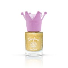 Garden Fairyland Nail Polish Glitter Gold Jiny 4  7.5ml - Children's nail polish with strawberry aroma