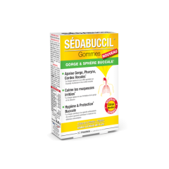 3C Pharma Sedabuccil Pastilles New flavor 24tbs - Soothing for the throat and pharynx