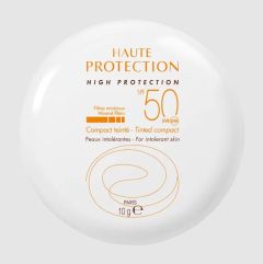Avene Compact Teinte SPF50 Sable colour make up 10gr - Υψηλή αντηλιακή προστασία και μέικ-απ για δέρμα μη ανεκτικό σε χημικά φίλτρα και αρώματα