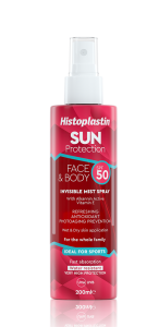 Histoplastin Sun Protection Invisible Mist spray for Face & Body SPF50 200ml - δροσερό αόρατο MIST spray για αντηλιακή προστασία προσώπου και σώματος