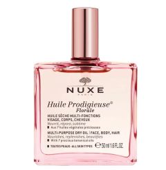 Nuxe Huile Prodigieuse Florale Multi purpose dry oil for face,body,hair 50ml - Nourishes, repairs, beautifies All skin types