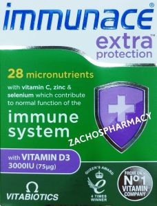 Vitabiotics Immunace Extra Protection 30.tbs - Έξυπνα σχεδιασμένο για το ανοσοποιητικό σας σύστημα