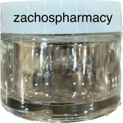Transparent Glass Vase 50ml - Γυάλινο βαζάκι κρεμών διάφανο 