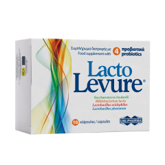 Uni-Pharma Lacto Levure capsules - Τρόφιμο ειδικής διατροφής με 4 προβιοτικά