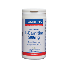 Lamberts L-Carnitine 500mg 60.caps - Καρνιτίνη σε μορφή καψουλών