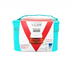 Vichy Promo Liftactiv Specialist Collagen Day Cream & Mineral 89 Booster & Capital Soleil UV-Age SPF50+ Daily 50/10/3ml - Κρέμα ημέρας - Eπανόρθωση βαθιών και κάθετων ρυτίδων