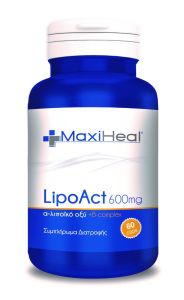 Maxiheal Lipoact Alpha lipoic acid & B-complex 60caps - Αλφα λιποϊκο οξυ (Ισχυρό αντιοξειδωτικό)