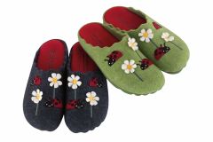 Naturelle Lovebug Green winter anatomical slippers 1.pair - Women's winter slippers