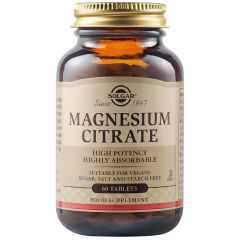 Solgar Citrate Magnesium (Κιτρικό μαγνήσιο) 200mg 60tabs