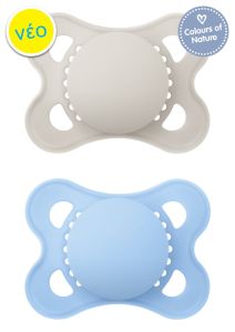 MAM Colours of Nature 2-6months Silicone teat 2.pcs - Pacifier Colors of Nature Silicone 2-6 months