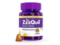 P&G ZzzQuil Natura sleep aid (mango&banana) 30.gummies - Συμπλήρωμα Διατροφής με Μελατονίνη (Γεύση μάνγκο/μπανάνα)
