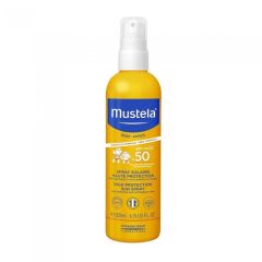 Mustela High protection Sun spray SPF50 Mustela® 200ml - Αντηλιακό Σώματος & Προσώπου υψηλής προστασίας σε μορφή σπρέι με δείκτη SPF 50