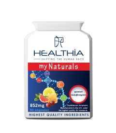 Healthia My Naturals 852mg 60.caps - αποτελεί έναν εξαιρετικό συνδυασμό από φυσικά συστατικά όπως μέλι μανούκα, γύρη, βασιλικό πολτό καθώς και εκχυλίσματα βοτάνων με ισχυρή αντιοξειδωτική δράση