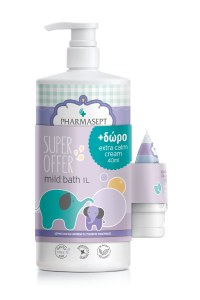 Pharmasept Baby care Mild Bath 1000ml - Φυσικό βρεφικό αφρόλουτρο για σώμα & μαλλιά