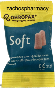 Ohropax Soft Foam earplugs 2pcs - Ωτοασπίδες από σφουγγάρι 2τμχ