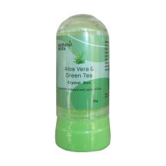 Medisei Panthenol Extra Aloe Vera & Green tea Crystal Deo stick 80gr - Φυσικός αποσμητικός κρύσταλλος