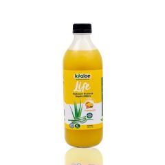 Kaloe Aloe Vera Orange Edible gel 1Ltr - Natural organic aloe juice with stevia