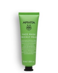 Apivita Face Mask Prickly Pear 50ml - Prickly Pear Face Mask for Hydration & Soothing