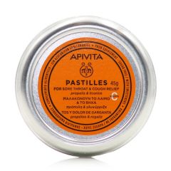 Apivita Licorice & Propolis Pastilles For Sore Throat 45gr - Παστίλιες Για Ερεθισμένο Λαιμό