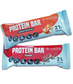 Healthia Protein bar Cocoa 21gr protein 60gr - Μπάρα πρωτεϊνης με 100% φυσικά συστατικά