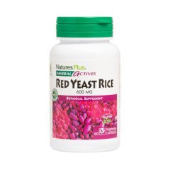 Nature's Plus Red yeast Rice 600mg 60.veg.caps - Τιτλοδοτημένο εκχύλισμα κόκκινης μαγιάς ανεπτυγμένης σε ρύζι