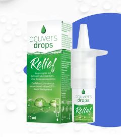 Ocris Ocuver relief eye drops 10ml - Βιοσυμβατές οφθαλμικές σταγόνες με 0,21% υαλουρονικό νάτριο