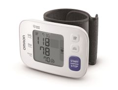 Omron RS4 Automatic Wrist  Blood Pressure Monitor 1.piece - Wrist sphygmomanometer with arrhythmia detection HEM-6181-E