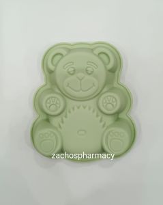 Silicone Single Bear mold (SM055) 1piece - Μονό φορμάκι σε σχήμα αρκουδάκι