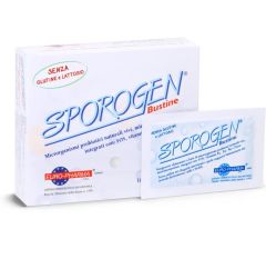 Euro-Pharma Sporogen Bustine Probiotics 10.sachets - Guaranteed probiotics (8.8 billion cells) until they expire to treat diarrhea, not genetically modified