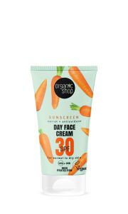 Organic Shop Sunscreen Day Face cream SPF30 for normal to dry skin 50ml - Αντηλιακή Κρέμα Προσώπου με SPF30 για Κανονική-Ξηρή Επιδερμίδα