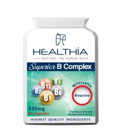 Healthia Superior B Complex 530mg 60.caps - Συμπλήρωμα Διατροφής με Σύμπλεγμα Βιταμινών Β