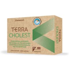 Genecom Terra Cholest 30.tbs - Συμπλήρωμα διατροφής που συμβάλλει στη διατήρηση των φυσιολογικών επιπέδων της χοληστερόλης