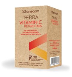 Genecom Terra Vitamin C Retard 60.tbs - συμπλήρωμα διατροφής με βιταμίνη C των 1000 mg