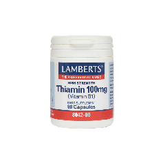 Lamberts Thiamin (Vitamin B1) 100mg 90.caps - Βιταμίνη Β1 σε κάψουλες
