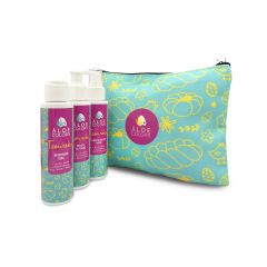 Aloe+ Colors Tsoureki Cosmetic Bag 3 products 100/100/100ml - limited edition πασχαλινό σετ που μετατρέπει την περιποίηση σε μια γλυκιά εμπειρία θαλπωρής