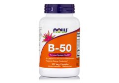 Now B-50 (B-Complex) 100.veg.caps - περιέχει όλο το σύμπλεγμα των βιταμινών Β σε συνδυασμό με χολίνη και ινοσιτόλη