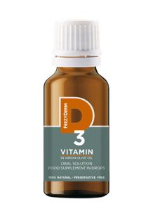 Frezyderm Vitamin D3 oral drops 20ml - Dissolved in pure olive oil