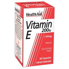Health Aid Vitamin E capsules 200iu - (Βιταμίνη Ε) (Τοκοφερόλη) Κάψουλες βιταμίνης Ε 