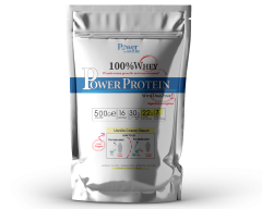 Power Health 100% Whey Power Protein Vanilla Cream Flavor 500gr - 100% whey protein with an enzyme complex